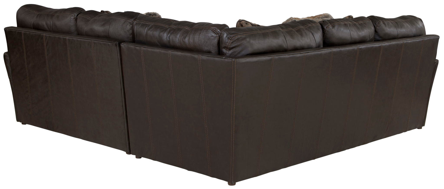 Denali - Italian Leather Match Sectional