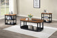 Decker - 3 Piece Occasional Set (1 Coffee & 2 End Tables) - Brown / Black