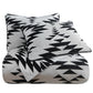 Amelia - Queen Aztec Comforter Set (Set of 3) - Black / White