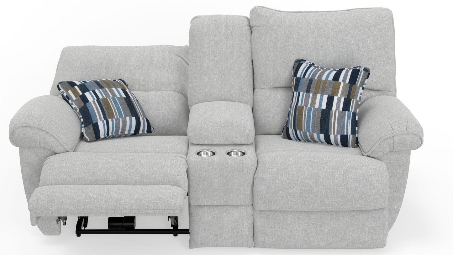 Lenny - Power Lay Flat Reclining Console Loveseat