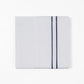 Stripe Sheet - King 350TC Embroidered Stripe Sheet Set (Set of 4) - White / Navy