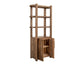 Balam - Wall Unit With Electric Fireplace Insert - Light Brown