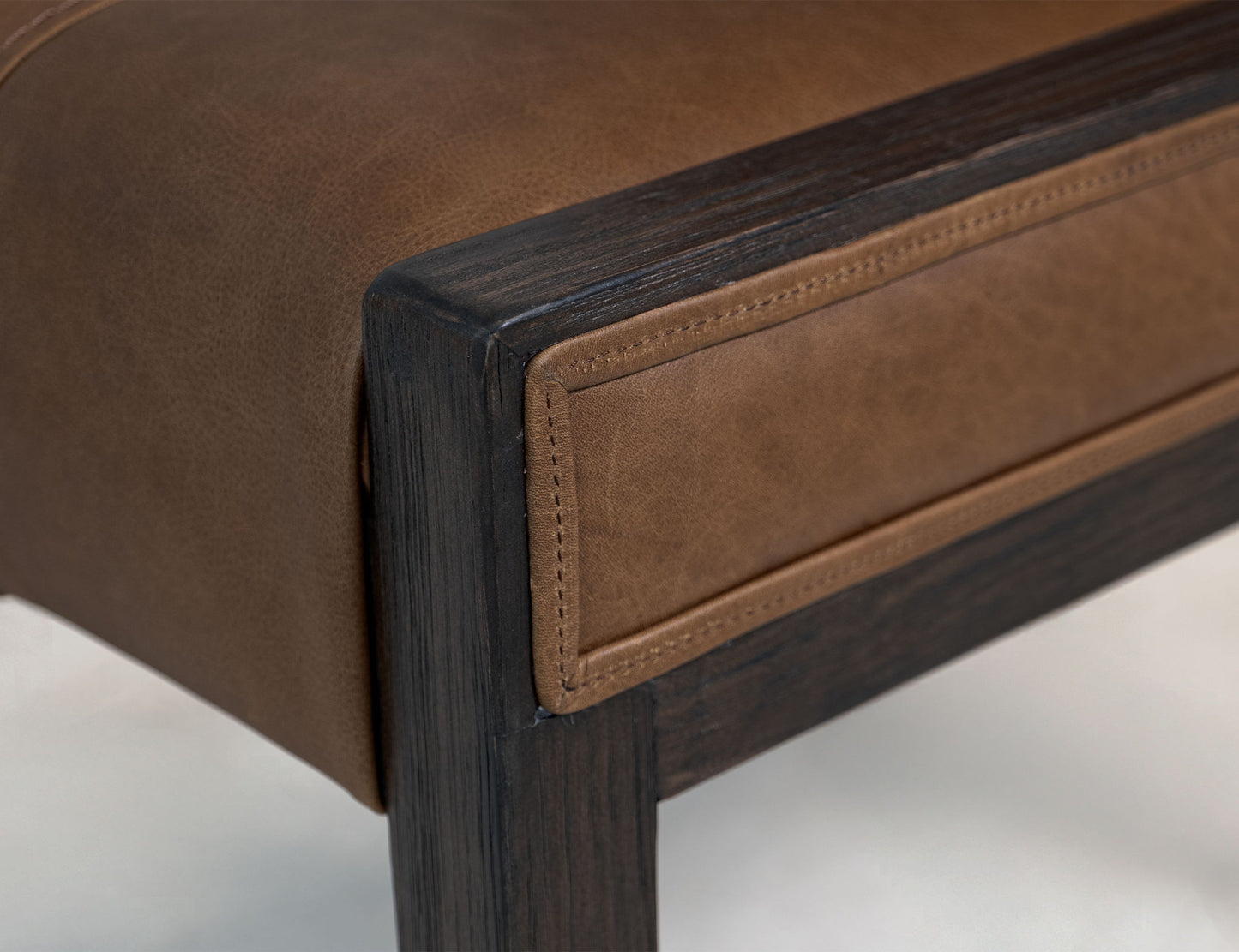 Balam - Leather Upholstered Chair (Set of 2) - Brown