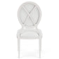 Hepburn - Oval Back Upholstered Side Chair (Set of 2) - White