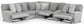 Abraxas - 6 Piece Reclining Sectional