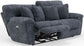 Paxon - Deep Seat Power Reclining Sofa With Power Adjustable Headrest - Smoke