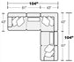 Titan - Sectional With Comfort Coil Seating And Accent Pillows Included