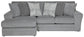 Glacier - Sectional With Included Accent Pillows