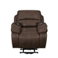 Brookings - Power Lift Recliner With Heat & Massage - Brown