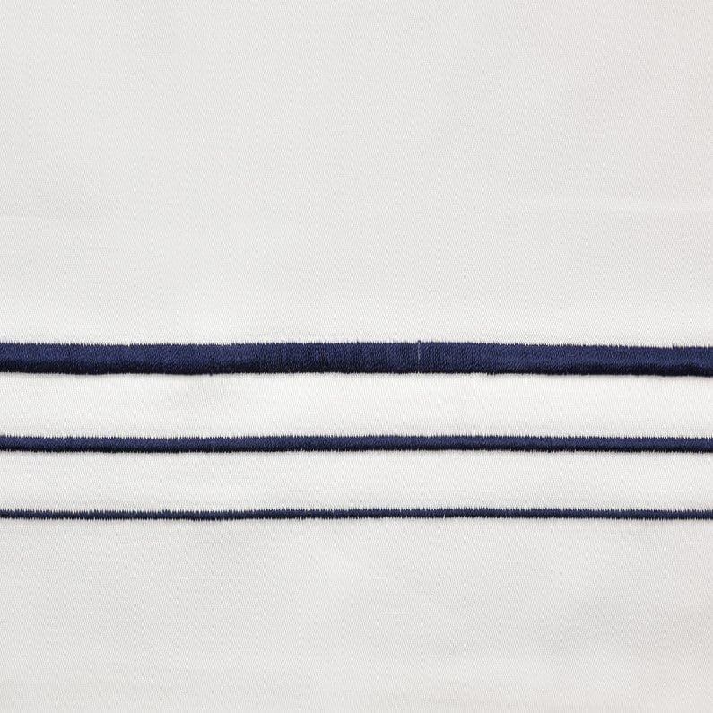 Border Embroidery - Twin Sheet Set (Set of 3) - Navy