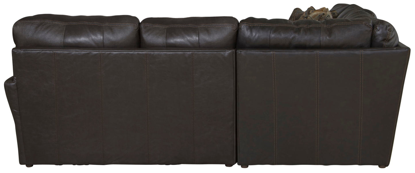 Denali - Italian Leather Match Sectional