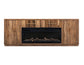 Balam - 80" TV Stand For Fire Place - Light Brown