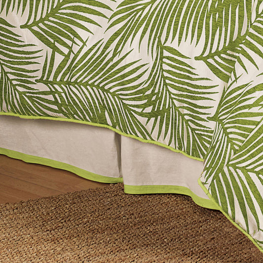 Capri - Queen Bed Skirt - Green