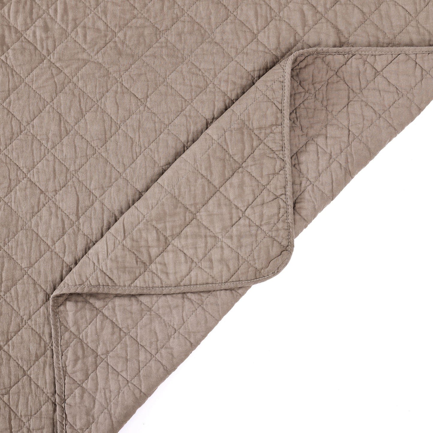 Cotton Comfort - Full/Queen Quilt Set (Set of 3) - Mocha