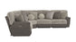 Rendezvous - 5 Piece Modular Sectional With 3 Reclining Seats - Umber