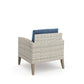 Carezza - 5 Piece Set (Sofa & 2 Club Chairs & 2 Stools) - Dark Blue