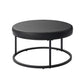 Forma - 4 Piece Occasional Set (1 Coffee, 1 Large End Table & 1 Stool, 1 Small End Table) - Black / White / Gray