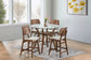 Oscar - Round Glass Counter Table Set