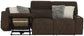 Zen - Power Reclining Sofa With CR3 Heat/Massage/Zero Gravity - Chocolate