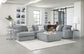 Glacier - Sectional With Cocktail Ottoman