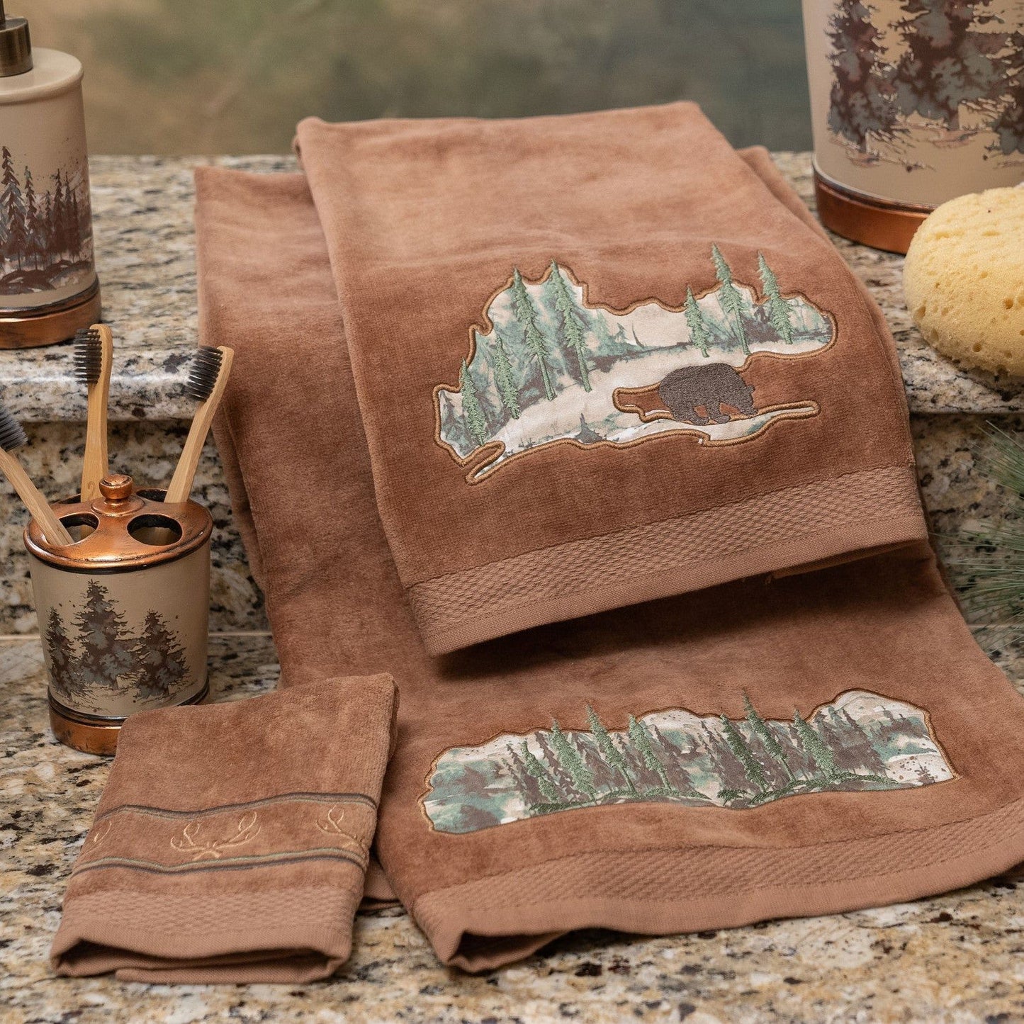 Joshua - Towel Set (Set of 3) - Mocha