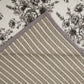Lyla - King Reversible Floral Print Quilt Set (Set of 3) - White / Brown