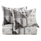 Patchwork Prairie - King Reversible Quilt Set (Set of 3) - Black