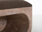 Balam - Wooden Bench With Cushioned Seat - Ivory White