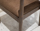 Natural Teca - Wooden Armchair - Quartersawn Oak / Marooned Brown