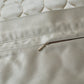 High Shine Satin - Quatrefoil Quilt Pillow Sham Set (Set of 2) - Champagne
