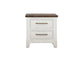 Stoa - 2 Drawer Nightstand - White / Brown