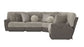 Rendezvous - 5 Piece Modular Sectional With 3 Reclining Seats - Umber