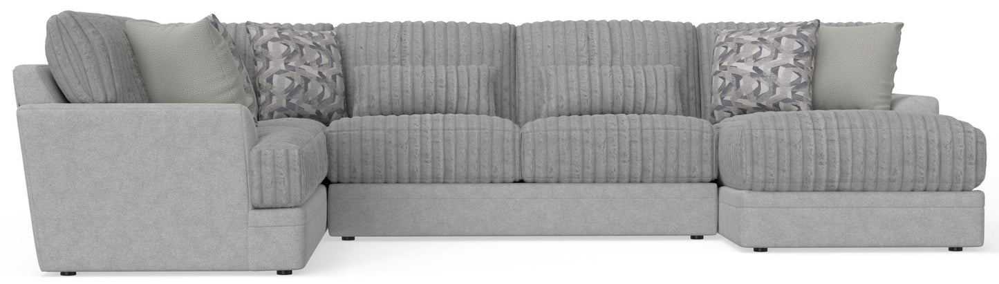 Titan - Sectional With Comfort Coil Seating And Accent Pillows Included