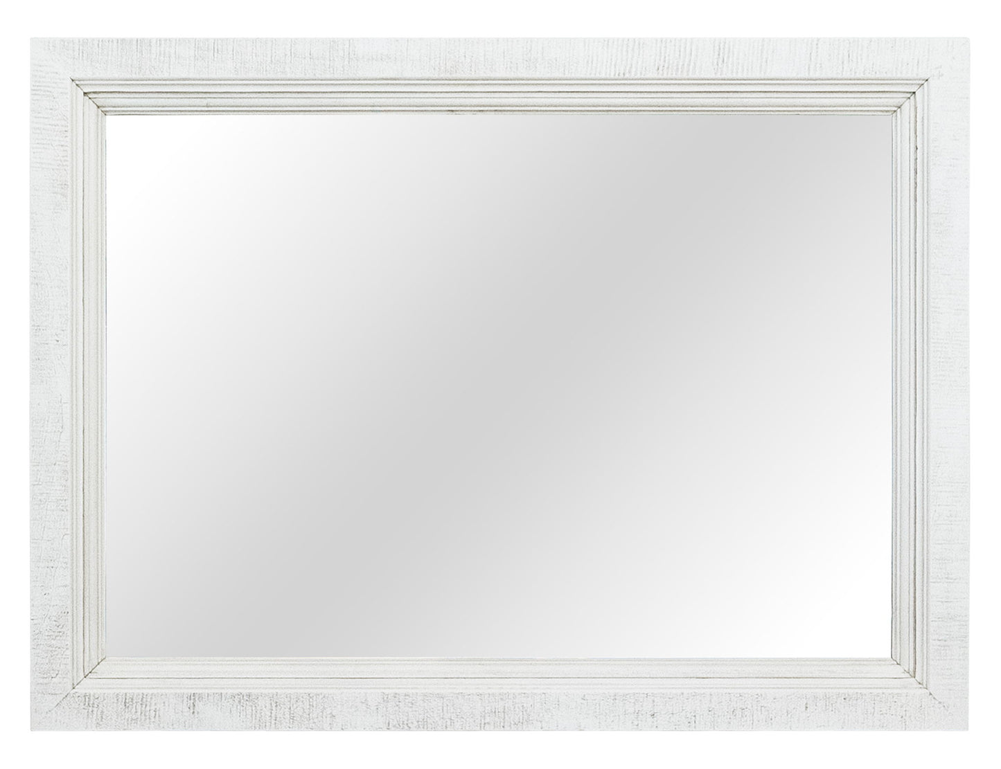 Stoa - Mirror - White / Brown