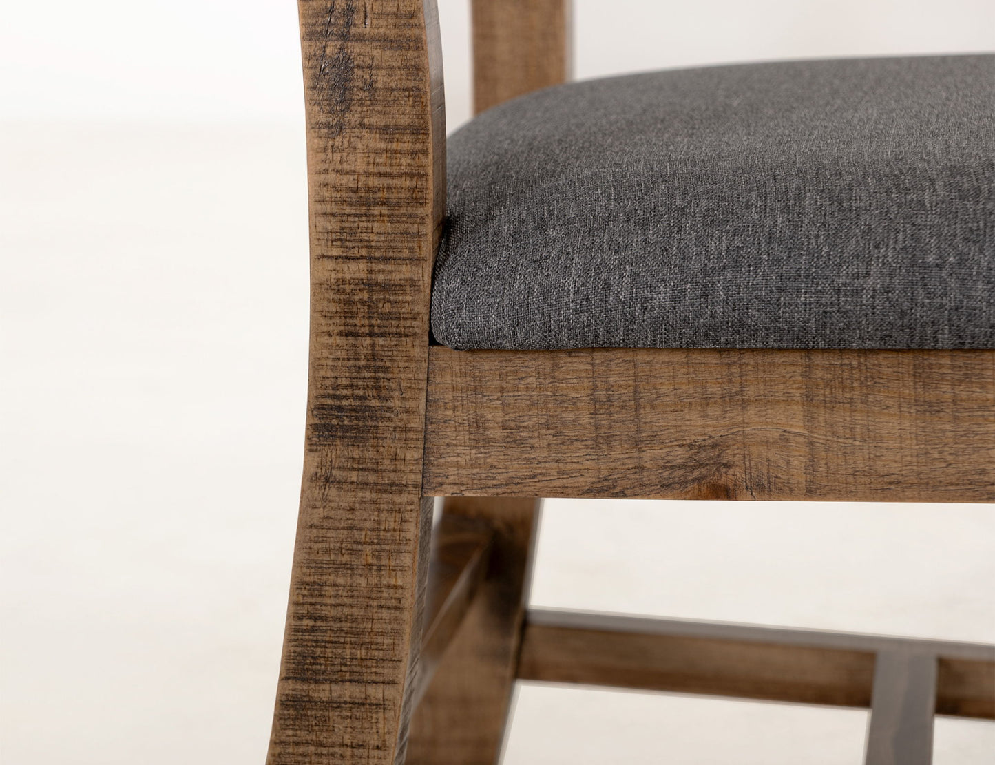 Loft - Chair With Fabric Seat (Set of 2) - Two Tone Gray / Brown