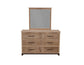 Natural Parota - Mirror - Brown Cappuccino