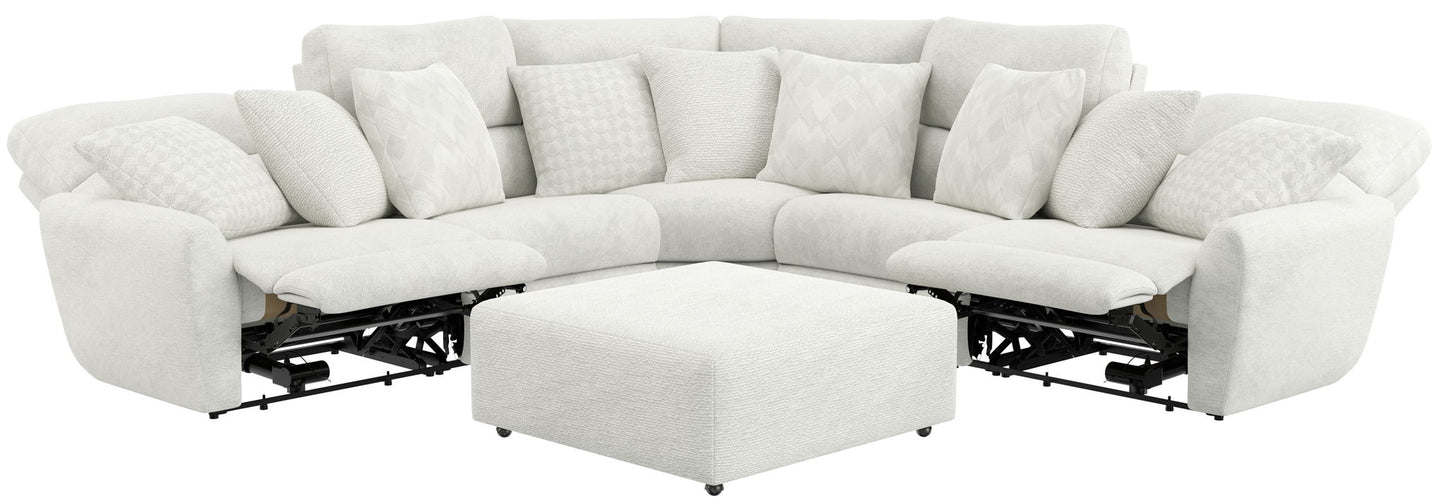 Majesty - Deep Seating Power Reclining Sectional And Ottoman