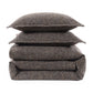 Tweed - King Duvet Cover Set (Set of 3) - Brown