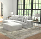 Logan - Upholstered Sectional With Comfort Coil Seating - 46" Cocktail Ottoman And Accent Pillows Included