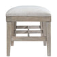 Bennett - Upholstered Dining Bench - Frosted Gray
