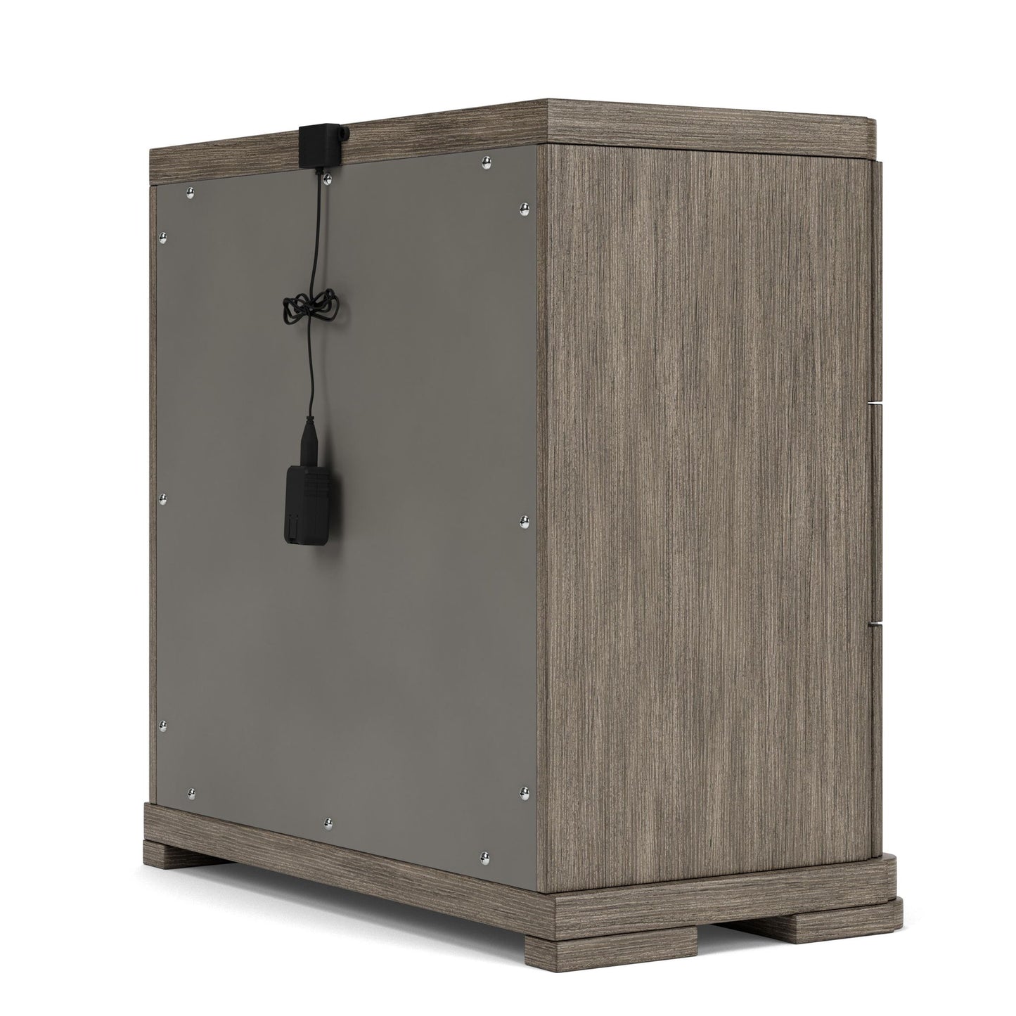 Sariel - 3 Drawer Nightstand - Dark Brown