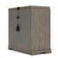 Sariel - 3 Drawer Nightstand - Dark Brown