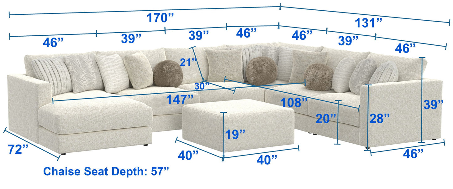 Ritzy - Modular Sofa And Included Cocktail Ottoman