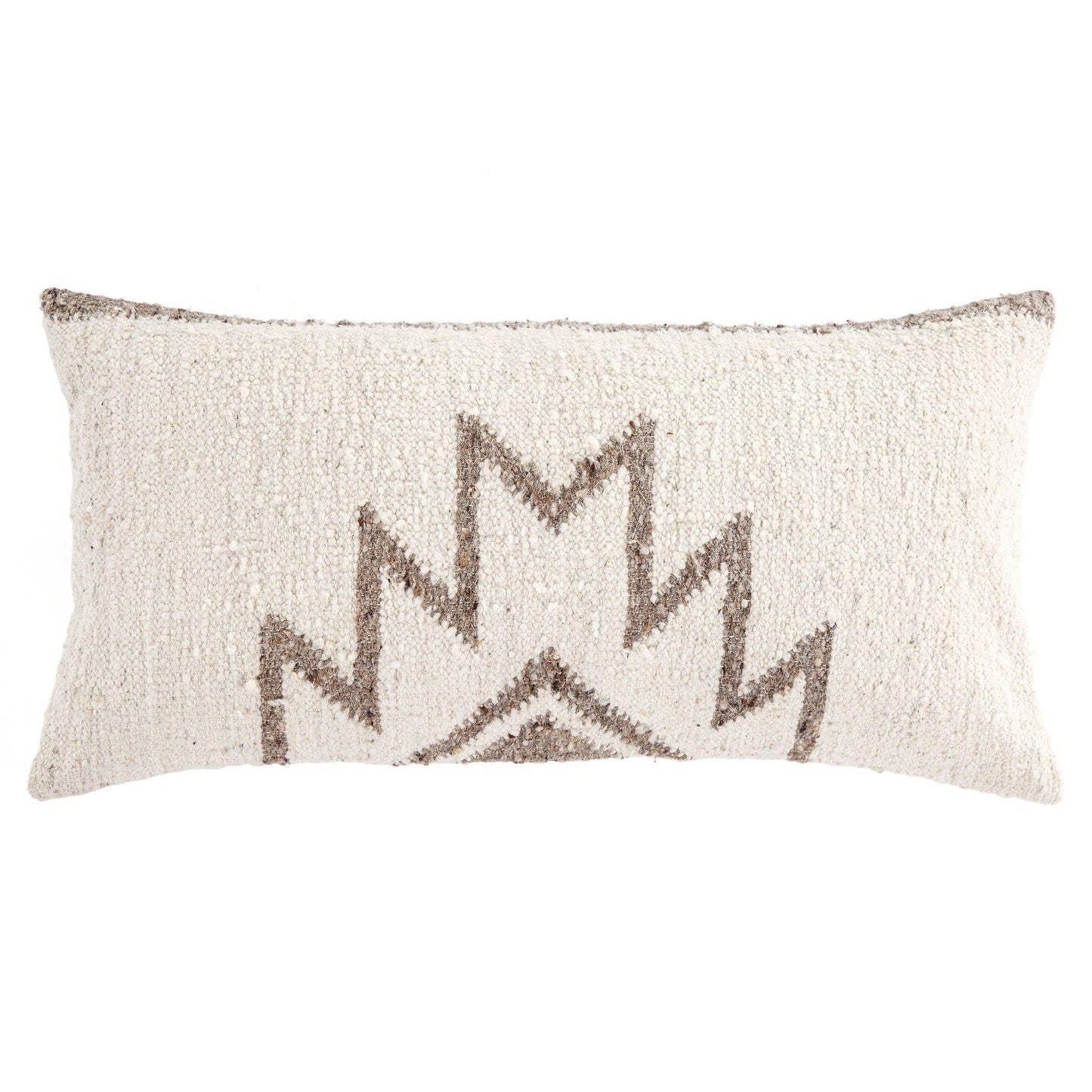 Maguey - Handwoven Oblong Pillow - Natural / Tan