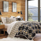 High Desert - Full/Queen Reversible Quilt Set (Set of 3) - Black