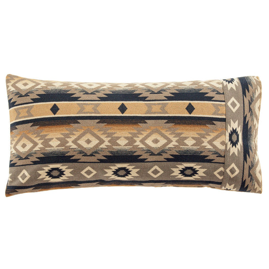 Taos - 20" x 40" Wool Blend Self Cuff Pillowcase - Multi Color