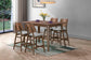 Oscar - Counter Table Set - Walnut