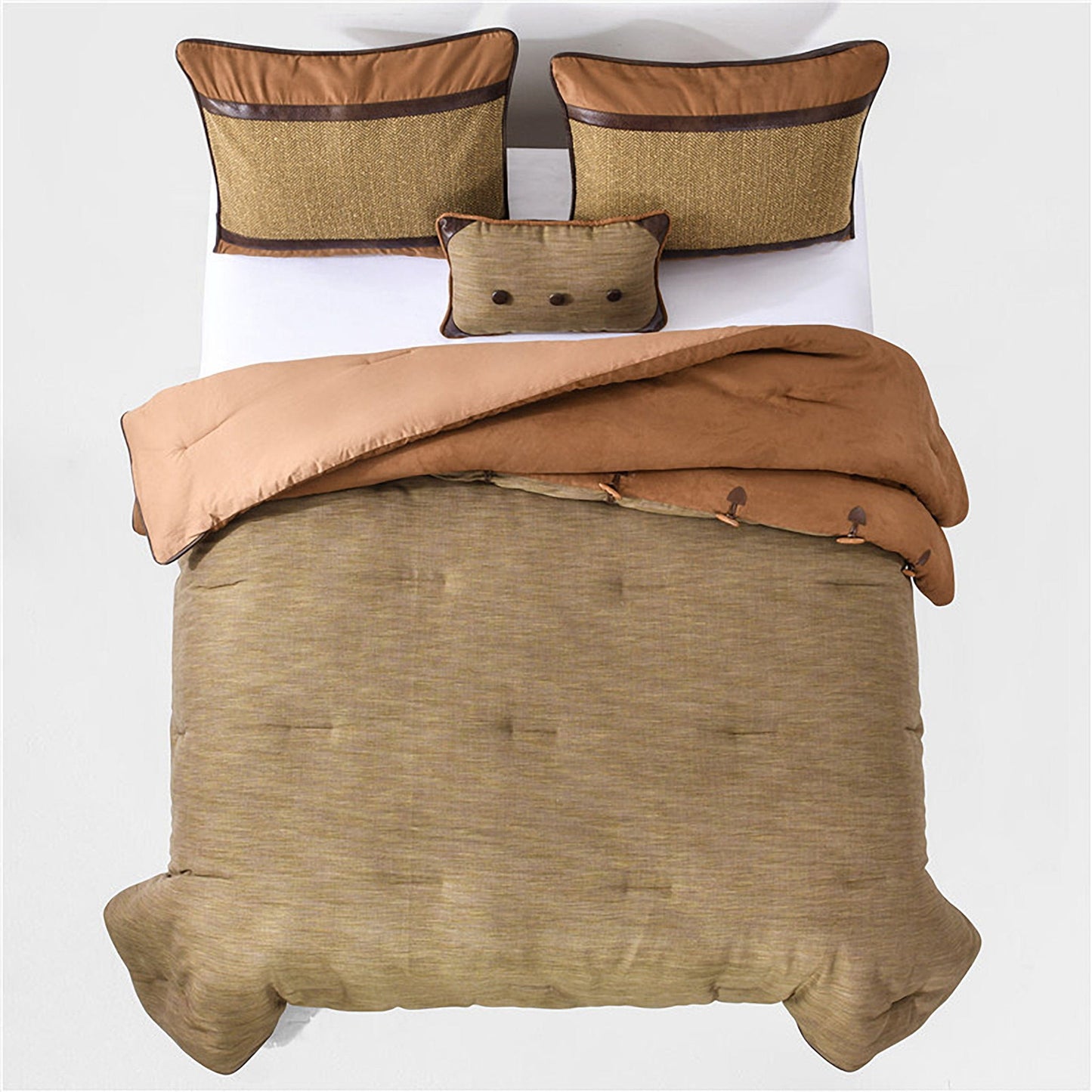 Highland Lodge - Full Comforter Set (Set of 5) - Brown