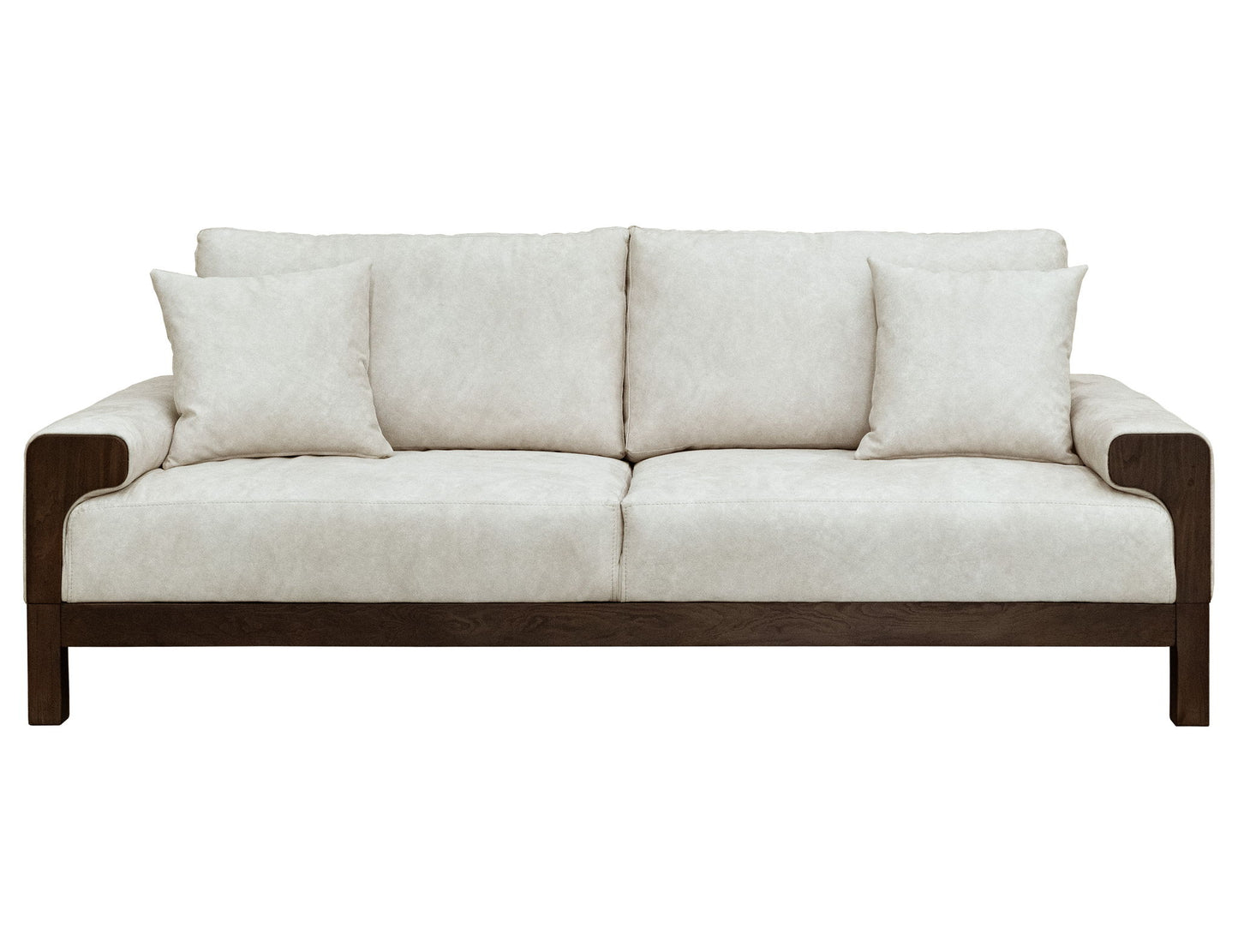 Raramuri - Sofa - White / Dark Brown
