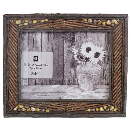River Rock - 8" x 10" Picture Frame  - Dark Brown